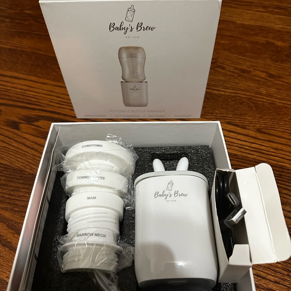 Baby's Brew 3.0 Portable Bottle Warmer Adapter Set (Warmer + Four Adapters)